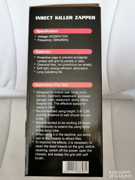 Lampa protiv komaraca i insekata XL