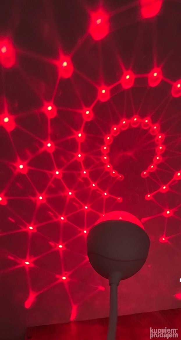 Lampa stona novogodisnja kugla rotaciona