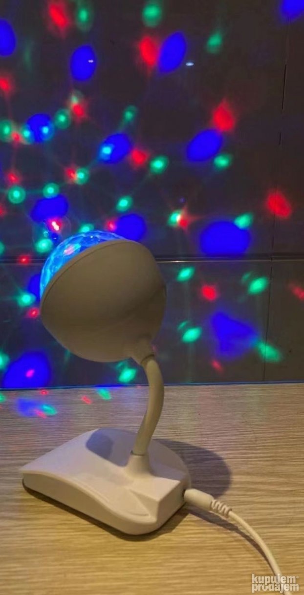 Lampa stona novogodisnja kugla rotaciona