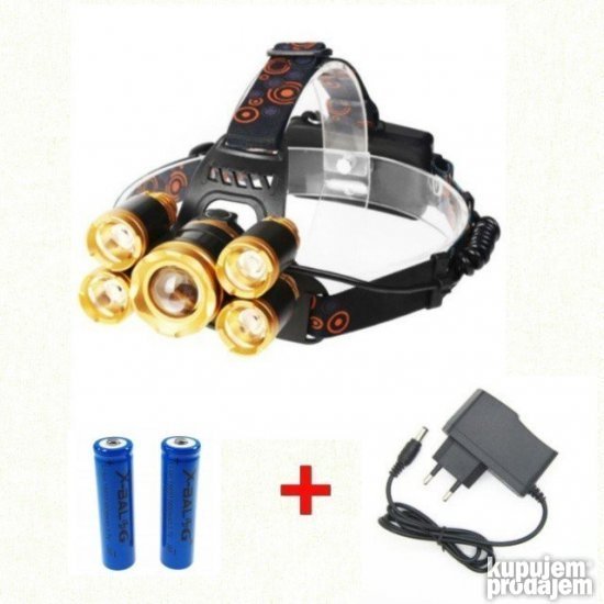 Lampa za glavu sa 5 led dioda XML T6