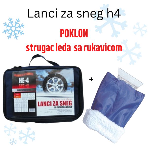 Lanci za sneg Sila He 4 plus poklon Strugac leda