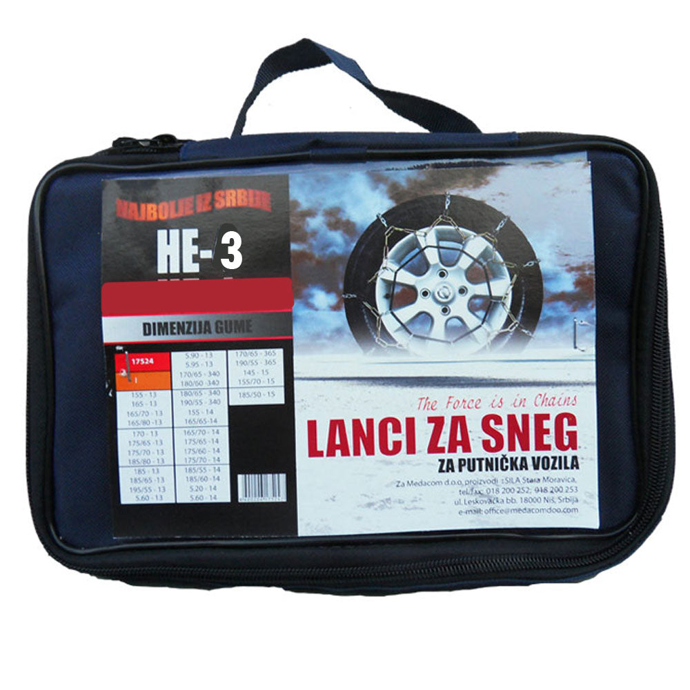 Lanci za sneg Sila He3 12mm plus poklon Strugac Polar