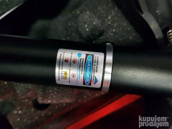 Laser set plavi u koferu novo