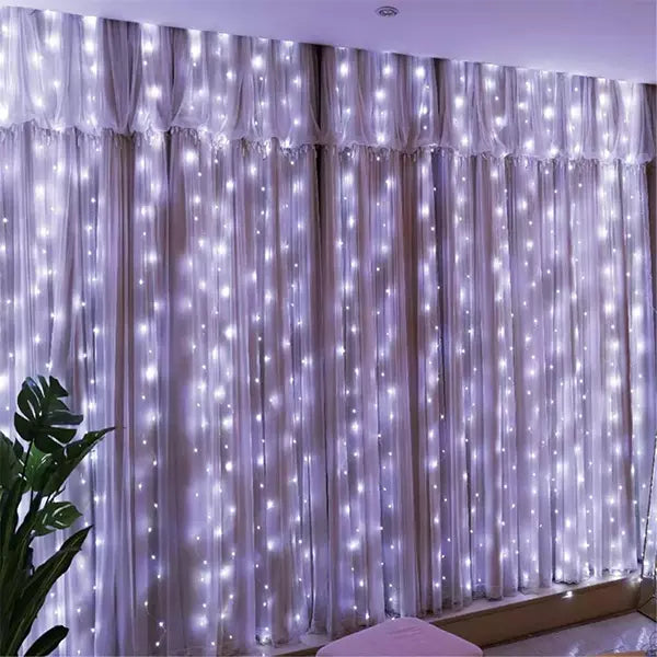 Led dekorativna BELA zavesa 3x3m