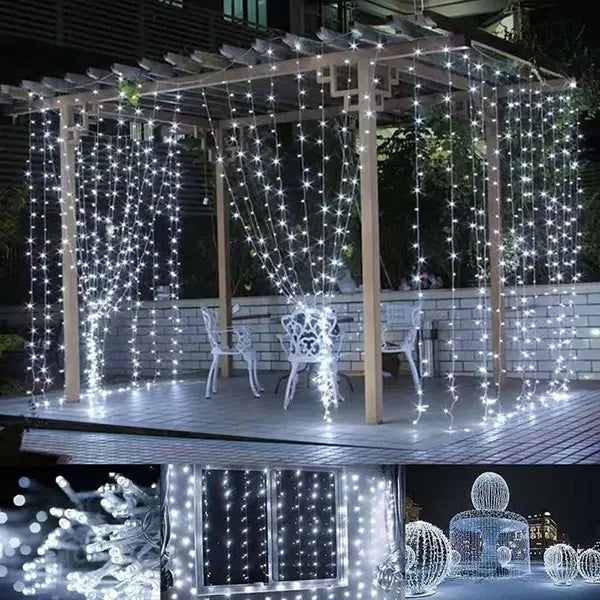 Led dekorativna BELA zavesa 3x3m