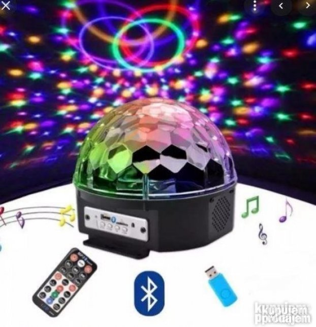 Led kuglasto svetlo i zvucnik LED svetlo RASVETA RASVETA