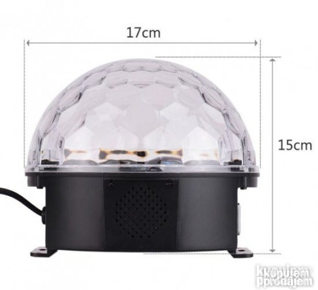 Led kuglasto svetlo i zvucnik LED svetlo RASVETA RASVETA - Slika 4