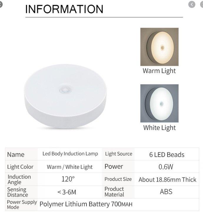 Led lampa sa senzorom pokreta