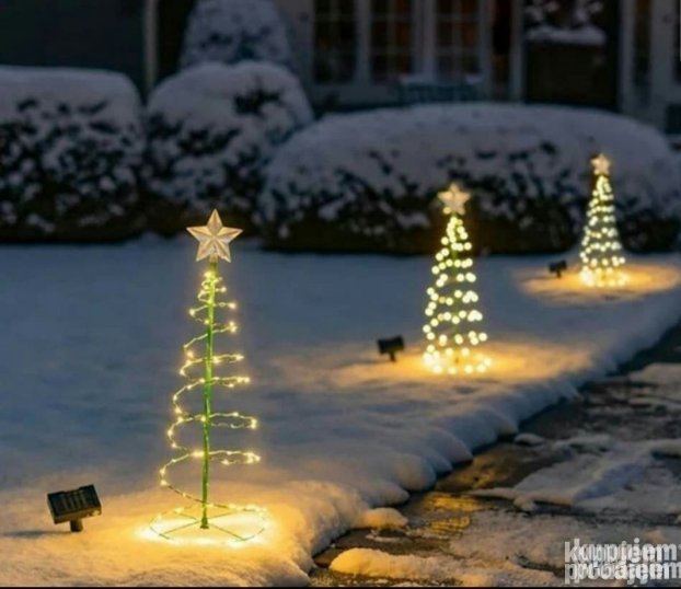 Led solarma jelka Lampice Jelka Solarna jelka