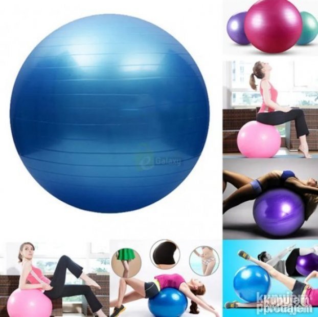 Lopta za gimnastiku 65cm FItnes Teretana Trening