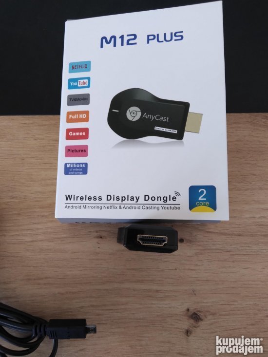M12 Plus Anycast Chromecast Najnoviji Model