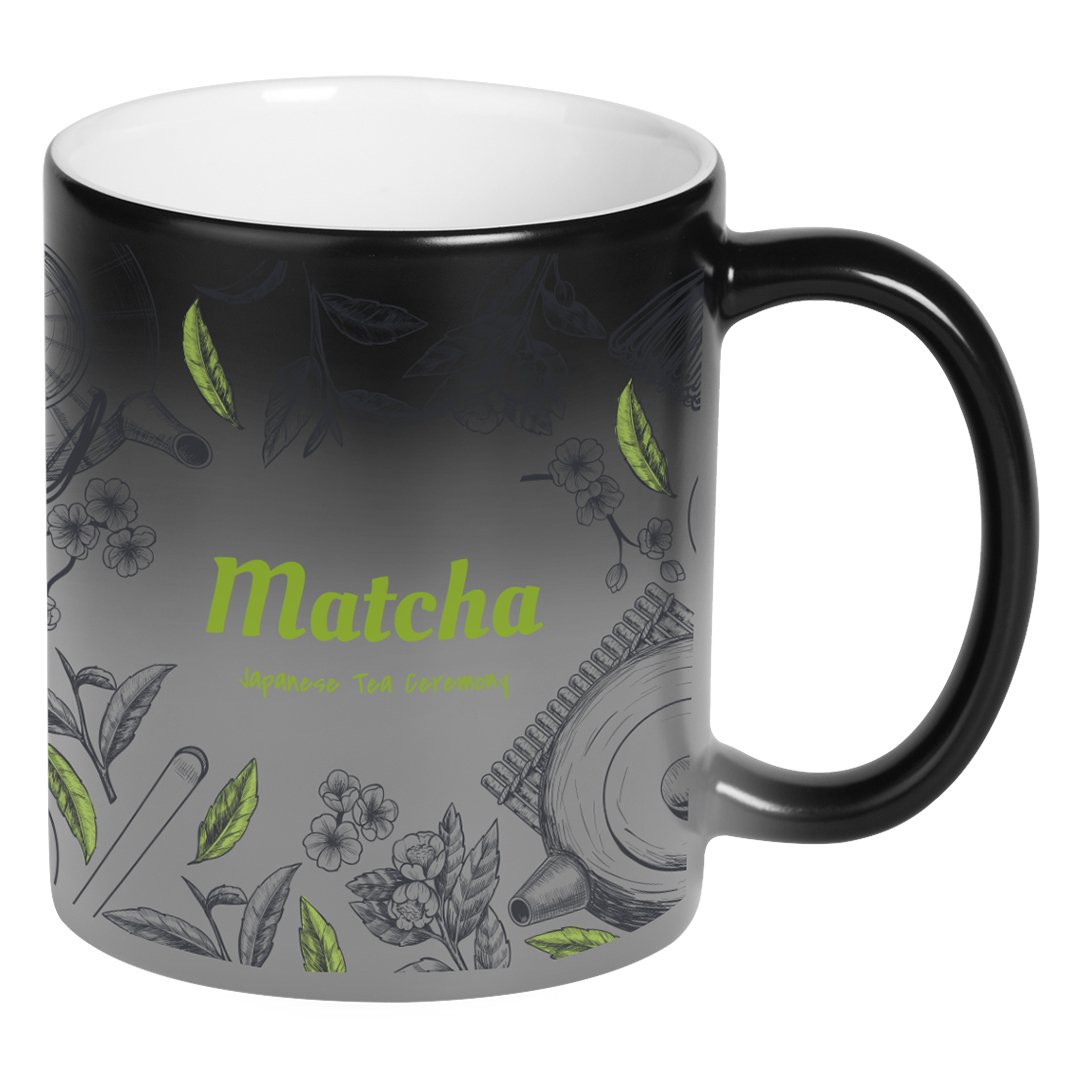 MAGIC MUG keramicka solja za sublimaciju 325 ml crna