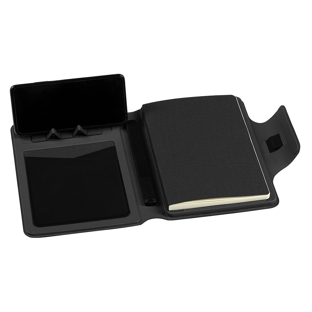 MAGNOTE portfolio sa notesom a5 i pomocnom baterijom za bezicno punjenje 8000 mah tamno sivi