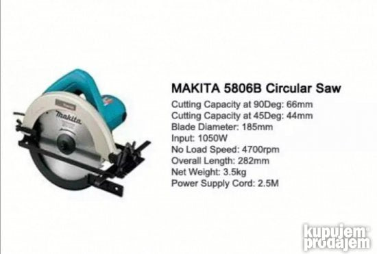 MAKITA Elektricni cirkular testera 1050W - Slika 9