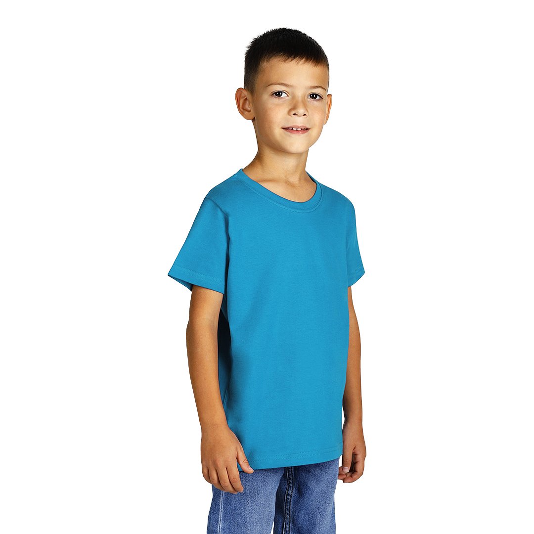 MASTER KID decja pamucna majica tirkizno plava