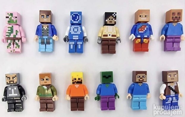 MINECRAFT Set od 12 figura i dodaci