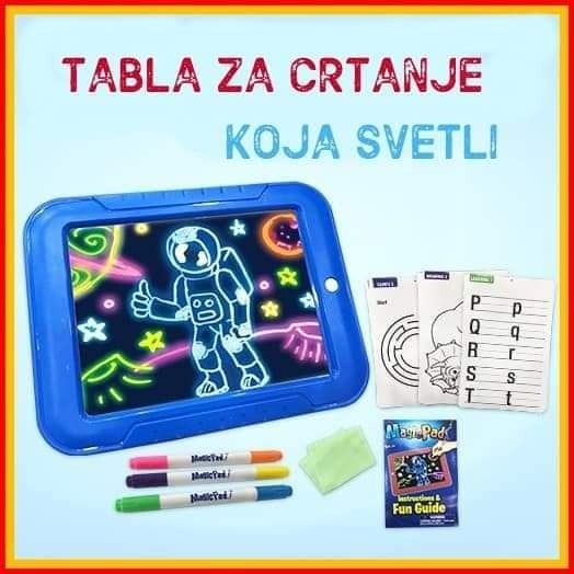Magicna svetleca tabla za crtanje Magic Pad