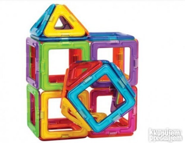 Magnetni 3D set za decu 30 delova IGRACKA IGRE IGRE