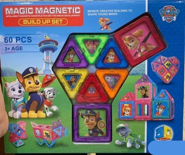 Magnetni 3D set za decu 60 delova