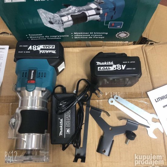 Makita Akumulatorska glodalica 88v sa dve baterije - Slika 3