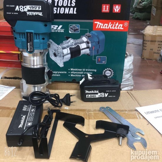Makita Akumulatorska glodalica 88v sa dve baterije - Slika 4