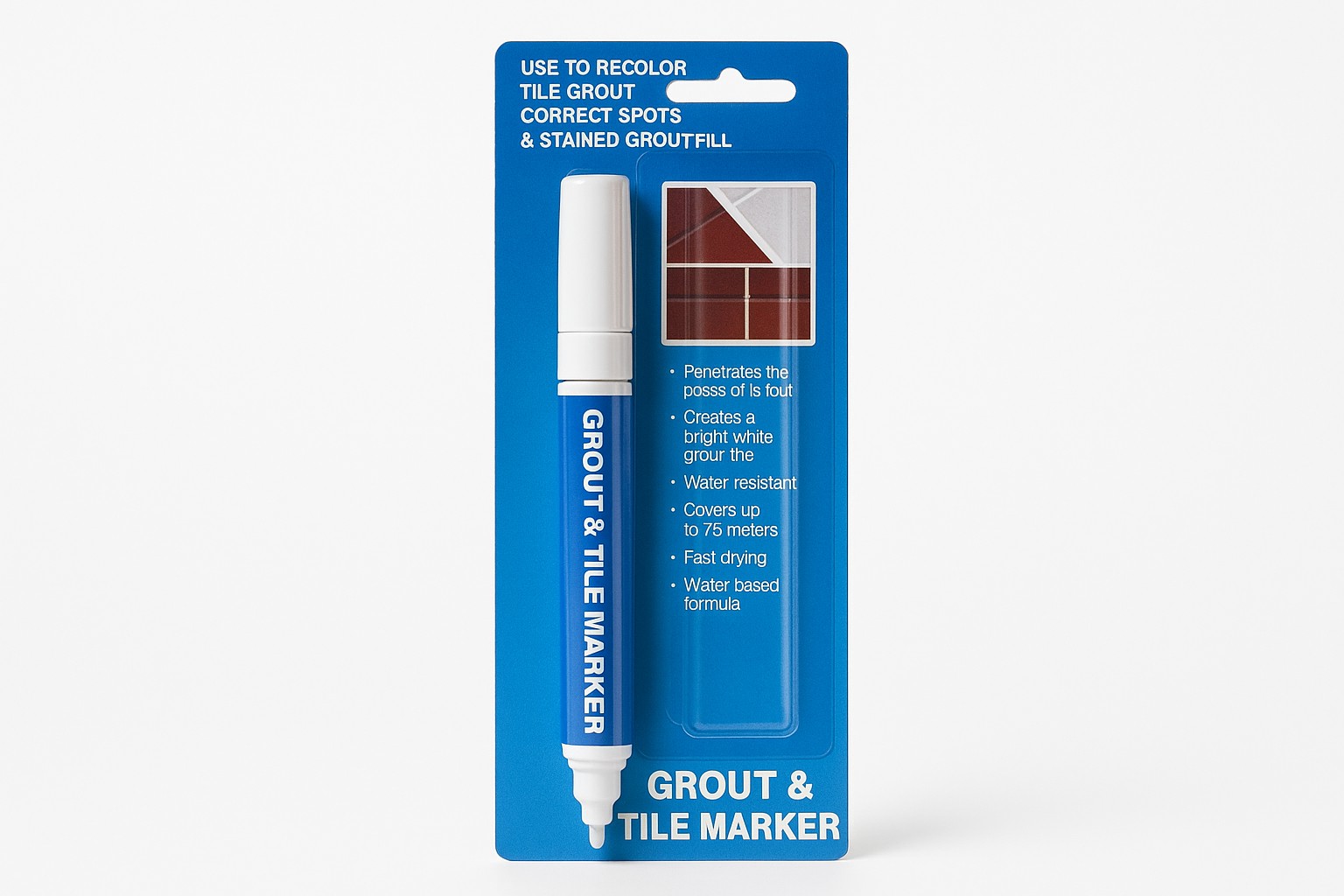 Marker za fugne Beli marker za obnavljanje fugni 1i 1 gratis