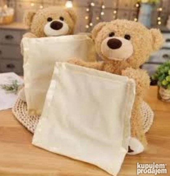 Meda skrivalica plisani meda Peekaboo plisani meda skrivalic