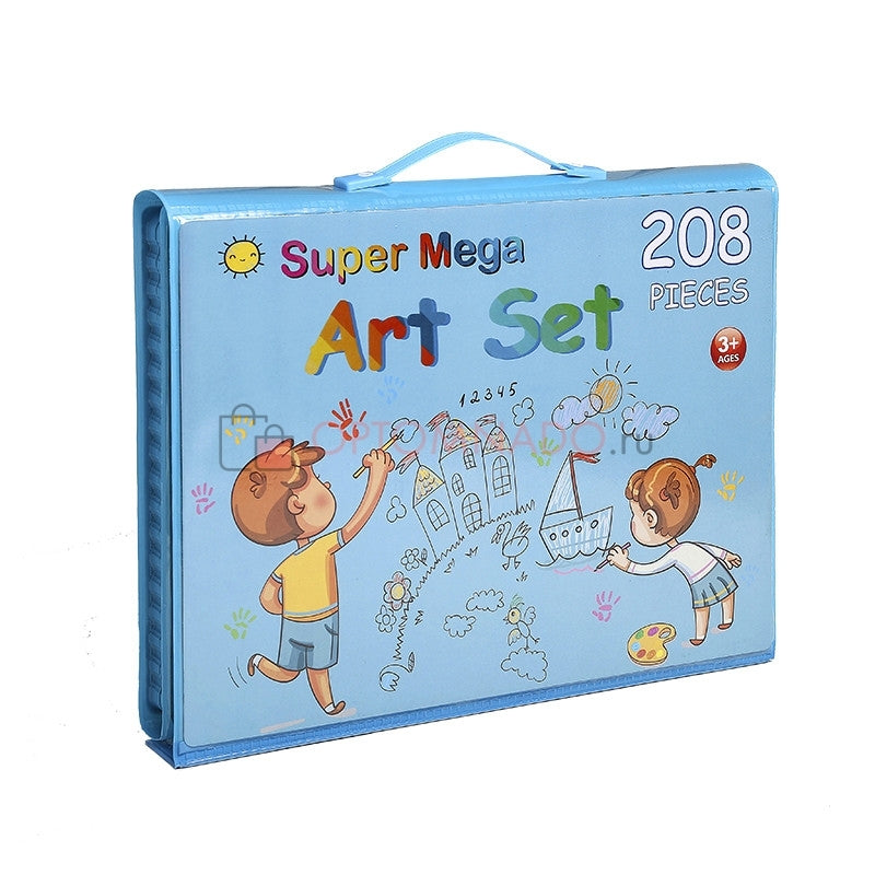 Mega set kofer sa bojicama 208 komada