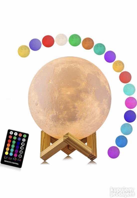 Mesec Lampa 3D