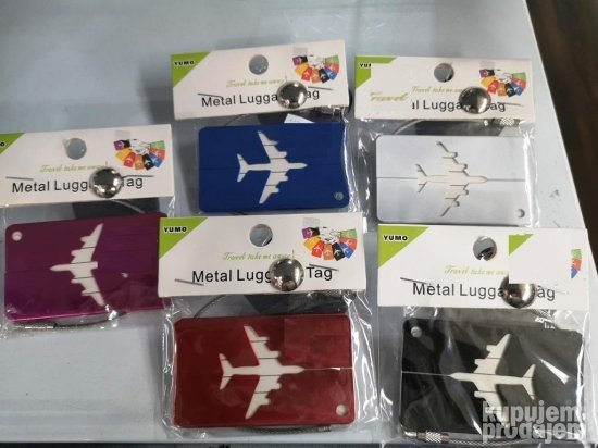 Metalne oznake za prtljag za avion