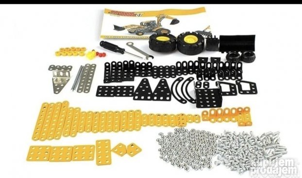 Metalni Set Bager Konstukcijski set uradi sam - Slika 5