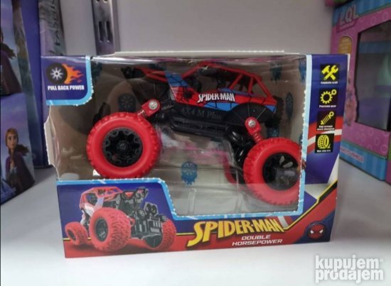 Metalni dzip spider man od 20 cm - Slika 3
