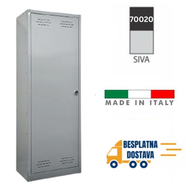 Metalni ormar 167x60x40cm sa pregradama