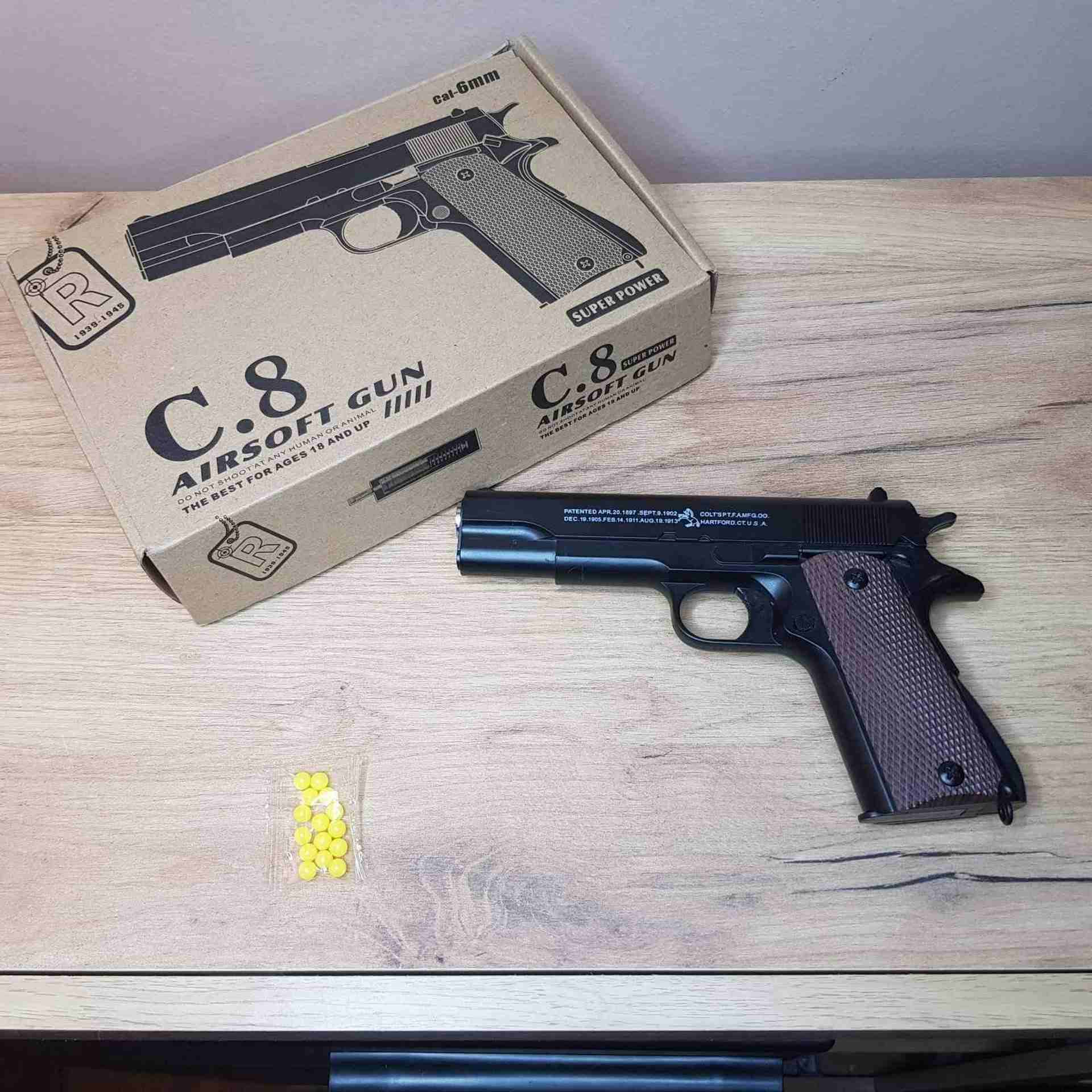 Metalni pistolj na kuglice C 8 - Slika 3