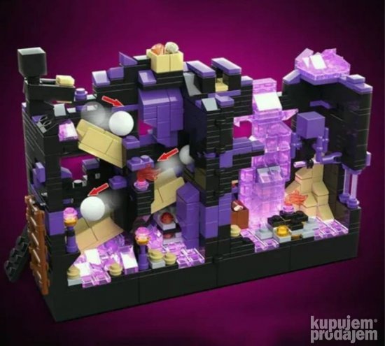 Mincraft lego kocke bela tvrda led set od 915 delova