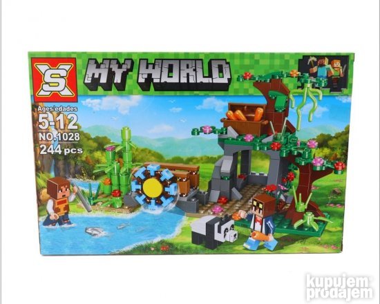 Mincraft lego kocke mineceaft XS kofer set od 244 delova