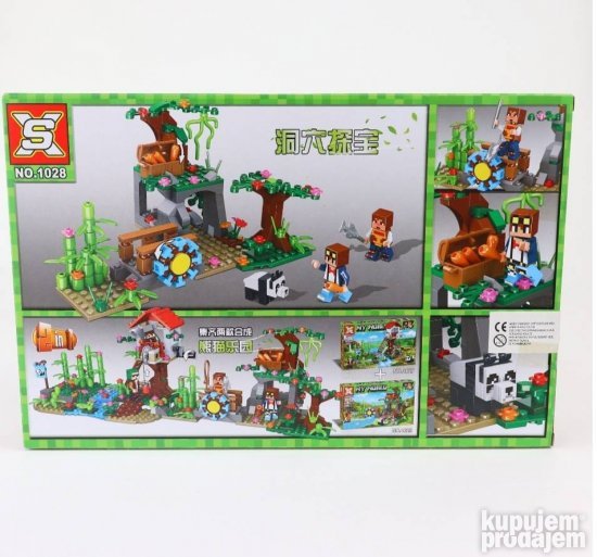 Mincraft lego kocke mineceaft XS kofer set od 244 delova