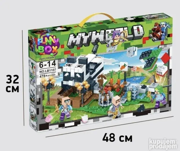 Minecraft Panda House Moj svet 478 delova - Slika 4