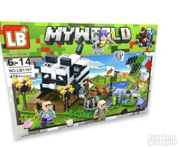 Minecraft Panda House Moj svet 478 delova - Slika 5