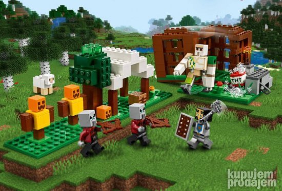 Minecraft lego kocke kuca od 412 delova