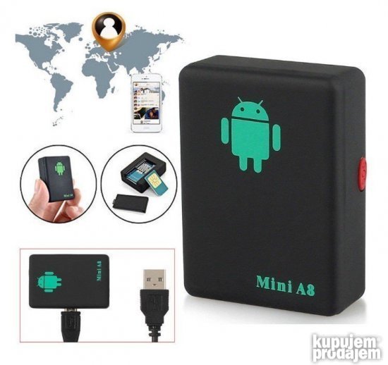 Mini A8 GPSGSMGPRS Tracker za Pracenje i Prisluskivanje