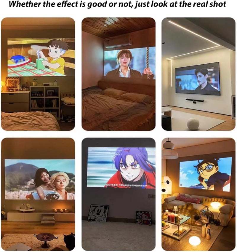 Mini Kucni Projektor 4K sa Bezicnim HD Prikazom