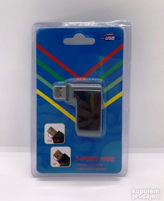Mini USB hub 3 porta USB 2.0