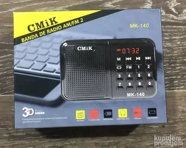 Mini digitalni FM radio CMiK MK 140
