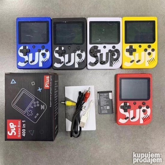 Mini rucna konzola Sup GAME BOX 400 u 1