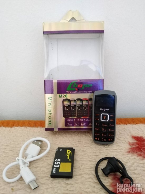 Mini telefon Hope M20 novo