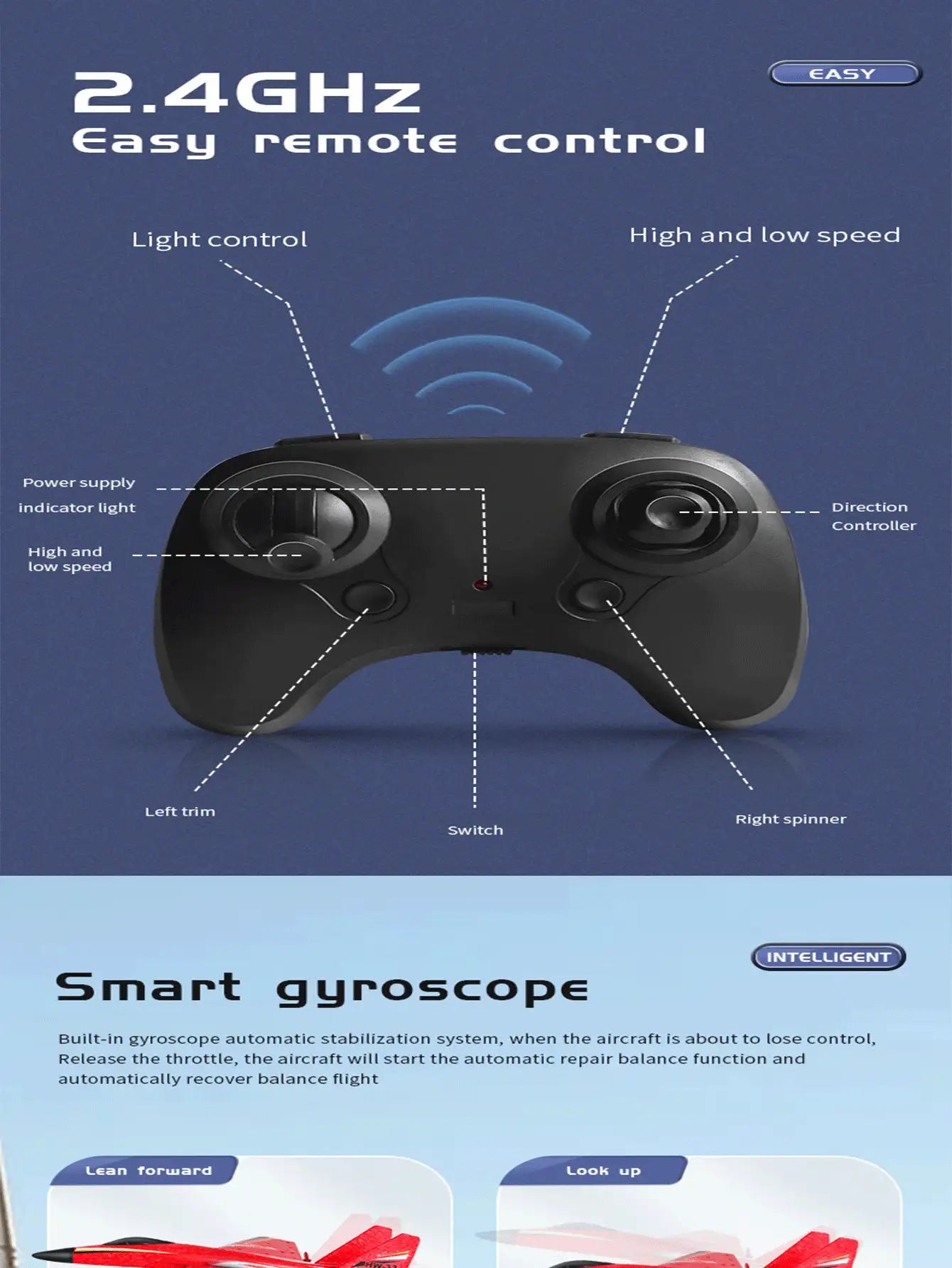 Mocni Brzi Avion na Daljinski sa USB Punjenjem
