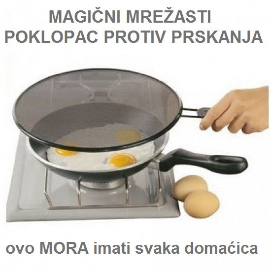 Mrezasti poklopac protiv prskanja