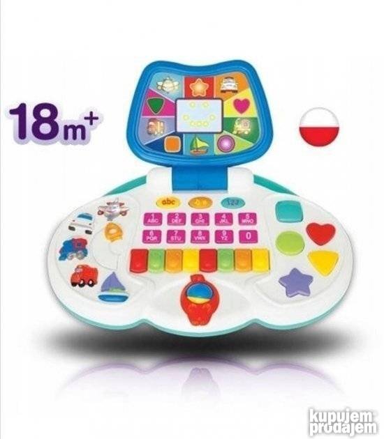Multifunkcionalni deciji laptop. PLAVI