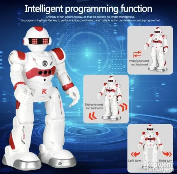 Multifunkcionalni inteligentni Lezo robot crveni